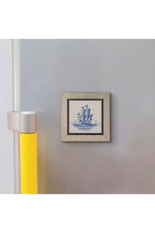 Hollanda Deseni Baskılı Mdf Magnet 7x7 183