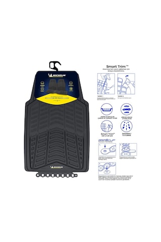 Michelin Mc33863 Tüm Araçlara Uyumlu 3 Parça Üniversal 3d Havuzlu Oto Paspas Fr Mc33863