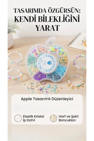 Kendin Yap Eğitici Ve Eğlenceli Takı Seti Elma Kutulu Tasarım İle Eğlence Dolu Tasarım Dünyası