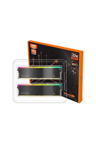 Manta Xsky Rgb 32gb 2x16gb Ddr5 6400mt/s Cl32, Amd Expo Uyumlu, Sk Hynix Ic, Oyun Masaüstü Bellek Modülü, Siyah