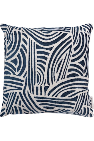 Mudo Home Alba Wave Kırlent Lacivert 50x50
