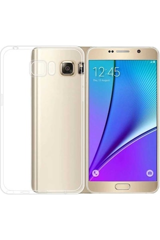 Adige Samsung Galaxy Uyumlu Note 5 Kılıf Kamera Korumalı Süper Silikon