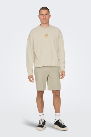 Onsmark 0011 Cotton Lınen Shorts Noos Bej Cok Renklı