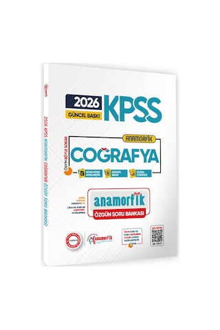 2026 KPSS Anamorfik Coğrafya Soru Bankası Yeni Müfredat Dijital Çözümlü
