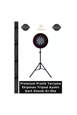 Premium Pratik Yarışma Ekipman Tripod Ayaklı Dart Standı Kr-dta