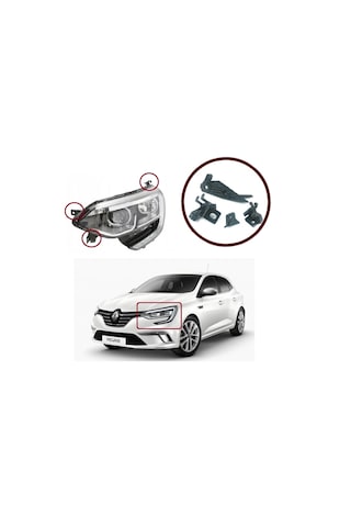 Megane 4 2016-2021 Sol Far Ayağı Tamir Kit