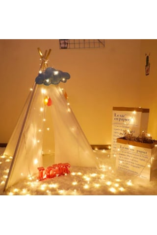 10 Mt Eklenebilir 100 Ledli Günışığı Sabit Yılbaşı Led Aydınlatma