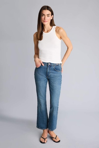Defacto Crop Flare Fıt Normal Bel Bilek Boy Jean Pantolon H3050ax26smnm28 Mavi-nm28