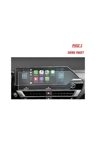 Citroen C4x Shine Paket Uyumlu Hayalet Ekran Ve Multimedya Nano Ekran Koruyucu