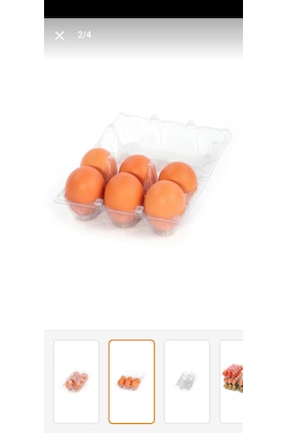 6 Lı Şeffaf Plastik Kapaklı Yumurta Viyolü 600 Adet