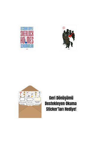 Sherlock Holmes - Bütün Romanlar Ciltli + Sherlock Holmes - Korku Vadisi + Okuma Sticker'ları