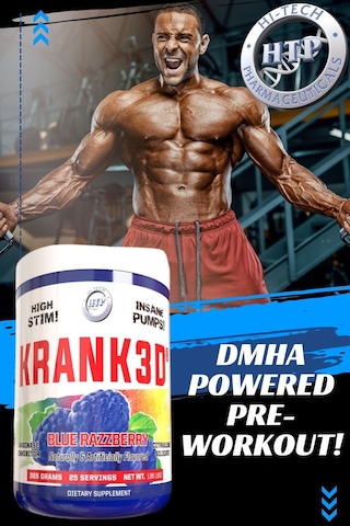 Hi Tech Pharmaceuticals Krank 3d Anabolic Nox Preworkout 390 Gram