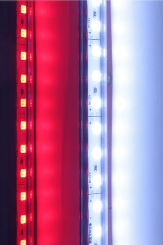 Alüminyum Kasalı Çubuk Bar Led 12v 72 Ledli 5730 Şeffaf Cam Kırmızı Led