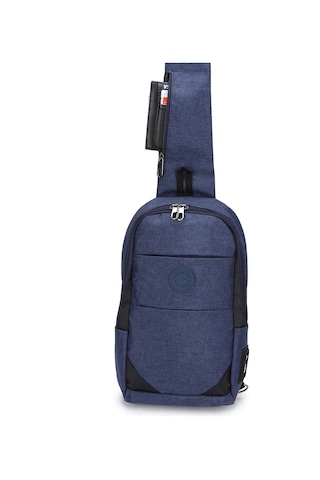 Strong Kulaklık Çıkışlı Tek Kol Göğüs Ve Sırt Çantası ,çapraz Çanta Body Bag Tk02 Lacivert