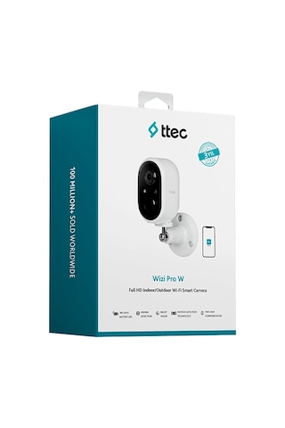 Ttec 2AGK05 Wizi Pro W Full HD İç /dış Mekan Bataryalı Wi-fi Akıllı Kamera