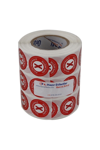 Pp Metalize Kalite Kontrolü Yapılmıştır Ret Etiketi 25mm Çap 2500 Adet Yan Yana 3 Lü Pp Metalize Kalite Kontrolü Yapılmıştır Ret Etiketi 25mm Çap 2500 Adet Yan Yana 3 Lü
