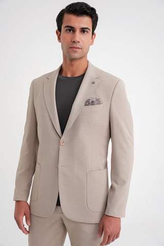 Efor C 698 Ceket Regular Fit Bej-1 Casual Bej