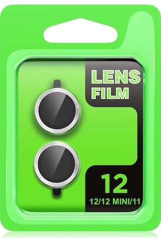 Apple Uyumlu,  iPhone 11 Raze Metal Kamera Lens - Kırmızı