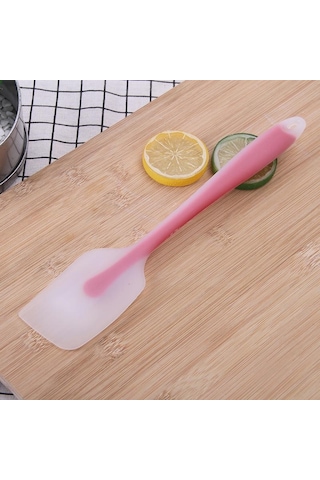 Kırmızı Silikon Spatula Krem Pişirme Kazıyıcı Yapışmaz Pasta Spatula Isıya Dayanıklı Çerez Pasta Kazıyıcı Pişirme Mutfak Pasta Araçları