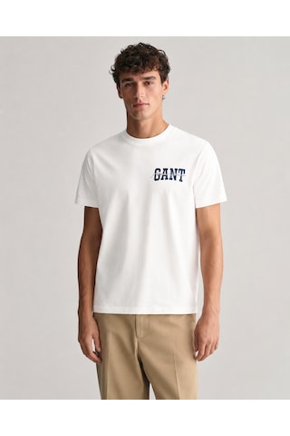 Gant Saf Pamuk Regular Fit Bisiklet Yaka Erkek Tişört 433.l Beyaz Gant Saf Pamuk Regular Fit Bisiklet Yaka Erkek Tişört 433.l Beyaz