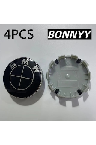 Dashanshop Siyah Abs Jant Kapakları 68mm Bmw E34 E36 E60 E90 E46 E70 F10 F20 F30 X5