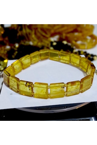 Tesbihruyasi Polonya Pres Damla Kehribar Bileklik N11.14415 Çok Renkli