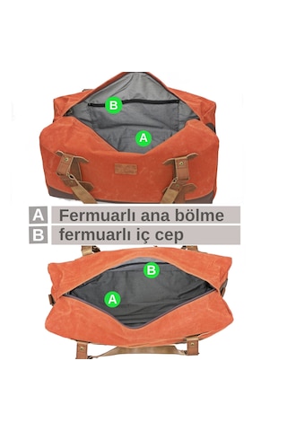 Dark Cotton 7104 Kiremit Seyahat Spor Suya Dayanıklı Kanvas Çanta