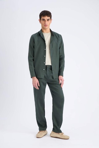 DeFacto %100 Keten Relax Fit Rahat Kesim Düz Paça Yazlık Pantolon -  C1117AX25SPKH498