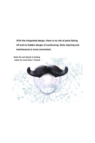 Qingmipy Bebekler İçin Eğlenceli Bıyıklı Silikon Emzik - %100 Güvenli Ve Bpa İçermeyen, 6 Aylık Ve Üzeri Bebekler İçin İdeal.