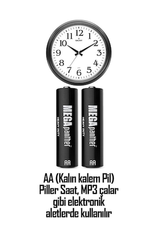 60lı Aa R6 Kalın Kalem Pil Saat Pili Zn-c 1.5v