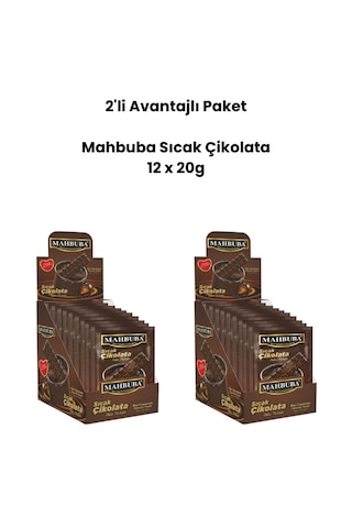 Mahbuba Sıcak Çikolata 2'li Avantaj Paket 12 X 20 G Diğer