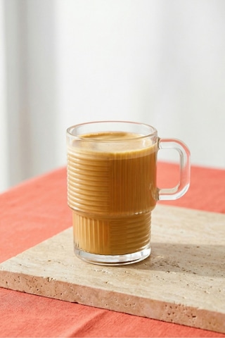 Lav Helen Cam Kupa 6 Kişilik 270 ml Kulplu (Kahve/Çay Bardağı)