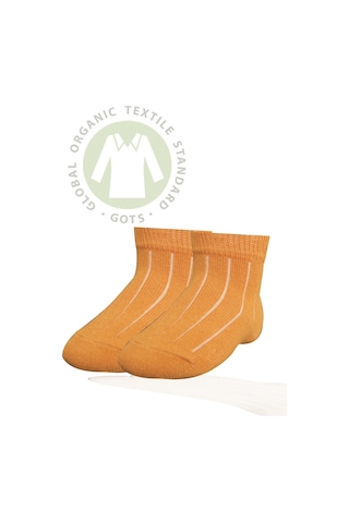 Bibaby Biorganik Simple Bebe Çorap 68368 Hardal