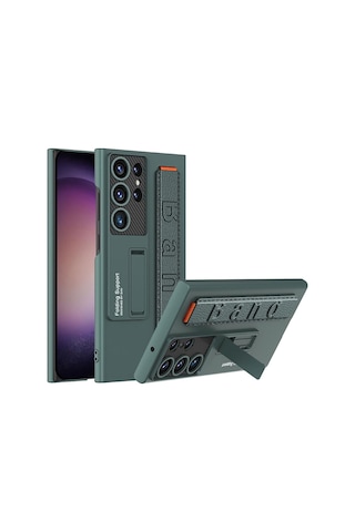 Samsung Galaxy S23 Ultra Kılıf Standlı El Tutmalı Kapak Band