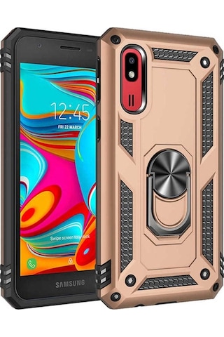 Samsung Uyumlu Galaxy A2 Core Kılıf Zore Vega Kapak Gold