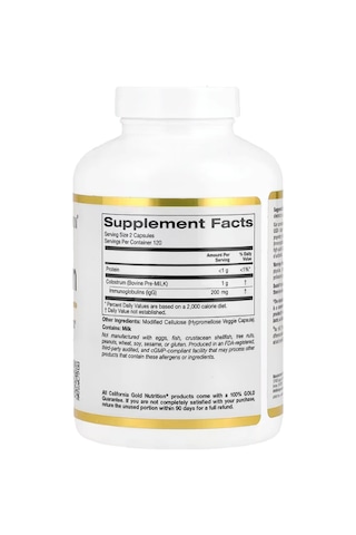 California Gold Nutrition Colostrum 240 Veggie Capsul.abd Men...