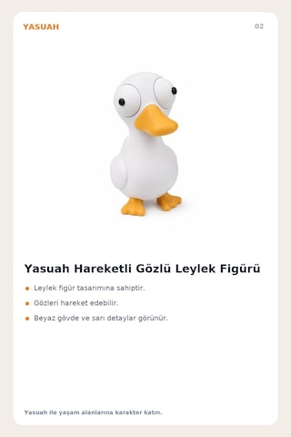 Yasuah Hareketli Gözlü Leylek Figürü