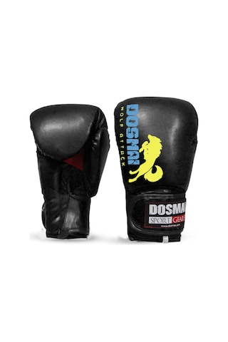 Dosmai Profesyonel Hava Alır Boks Kick Boks Eldiveni Siyah El344 Siyah