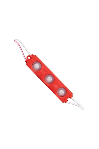 12v Parmak Lamba 3-ledli Kırmızı 70 15 Mm