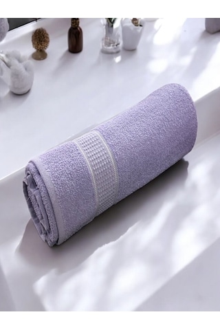 Büyük Boy Banyo Havlusu, Duş Havlusu, Tek Silgi 95 X 145cm Lila