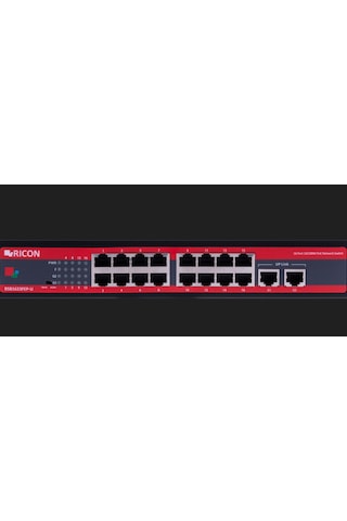 Ricon RSB1623FEP-U 16 Port Ethernet Power Over Ethernet Unmanaged Switch