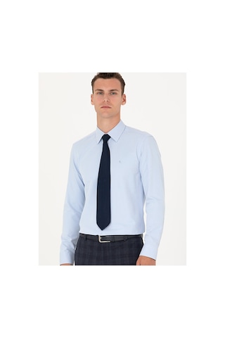 Pierre Cardin Slim Fit Uzun Kollu Basic Gömlek 50277778-vr003 Mavi