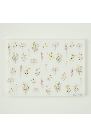 Flores Cam Kesme Tahtası 35x25 Cm Çok Renkli