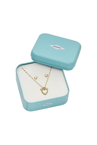 Fossil Jf04246Set Kolye Altın
