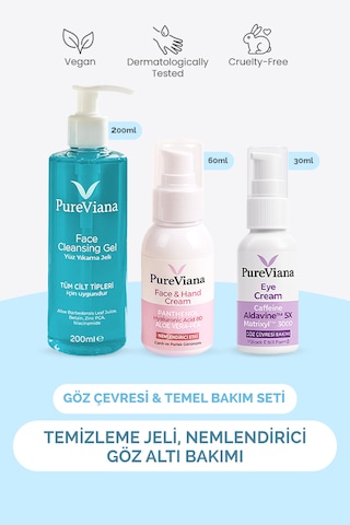 Pureviana Göz Çevresi & Temel Bakım Seti 3'lü