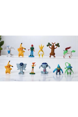 Pokemon Go Plus Anime Versiyon Pikachu 12li Aksiyon Figür Oyuncak Oyun Koleksiyon Seti 57958 Pokemon