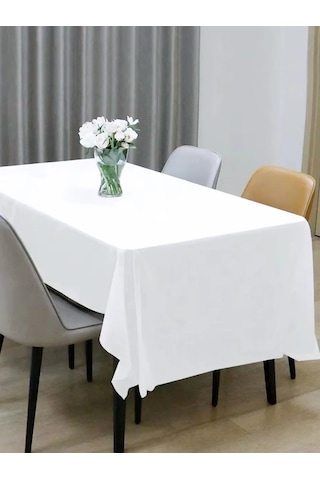 3pingvina 3'lü Tek Kullanımlık Dikdörtgen Masa Örtüsü - Masa Dekoru 428846531 Süper Beyaz