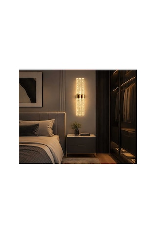 Bubbleflux Trio Large 51 Cm Modern Tasarım Led Aplik - Duvar Lambası - Gold - Pilli - Günışığı Altın