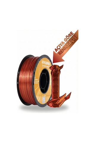 Çift Renkli Silk Pla Altın & Bakır Antik Metal Tonu -1.75mm 1kg - Açıya Göre Renk Değiştirir Hc250