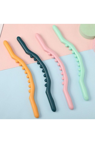 Masaj Guasha Çubuk Masaj Aleti Yeşil Yeşil Çok Renkli